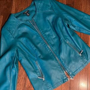 Alfani Pleather Jacket Size M